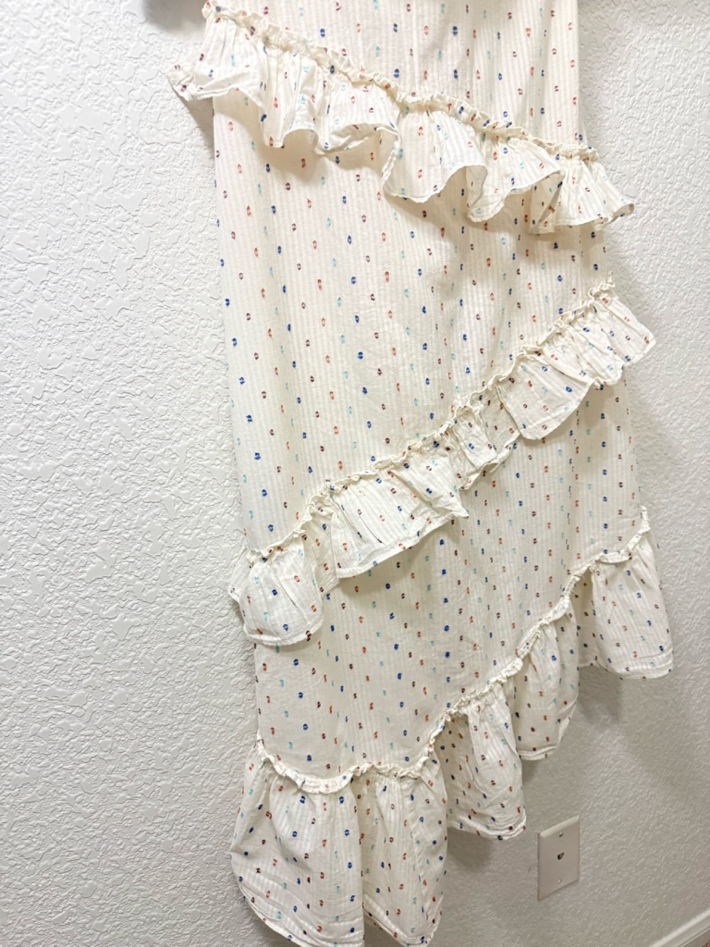 Red Carter Asmae Boho Ruffle Midi Dress From Anthropologie | Medium - Picture 4 of 16